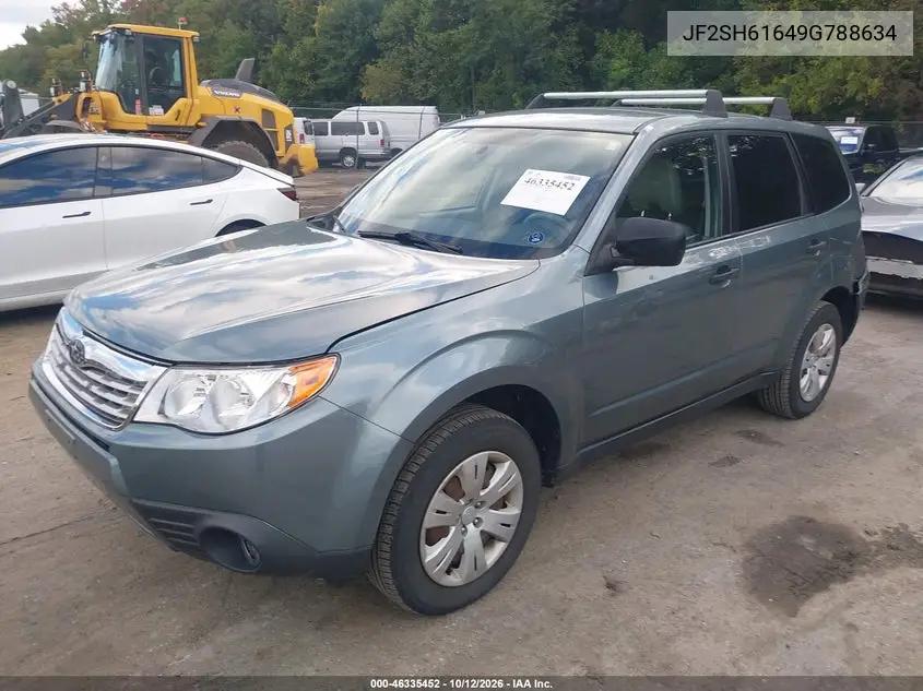 2009 SUBARU FORESTER VIN JF2SH61649G788634 — фото 2