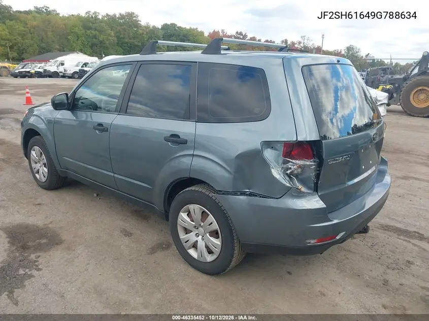2009 SUBARU FORESTER VIN JF2SH61649G788634 — фото 3