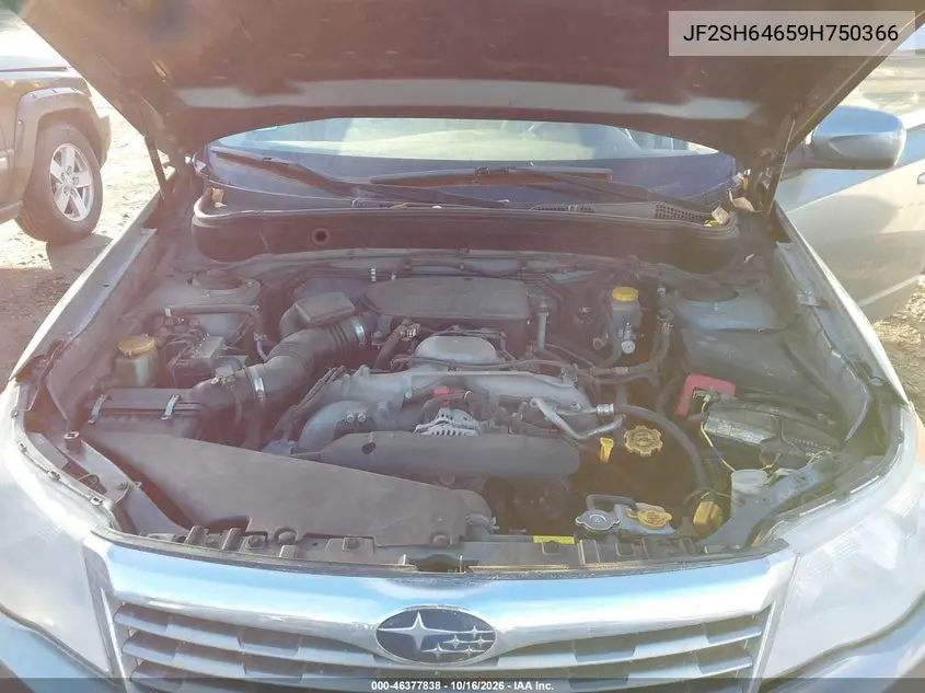 2009 SUBARU FORESTER VIN JF2SH64659H750366 — фото 10