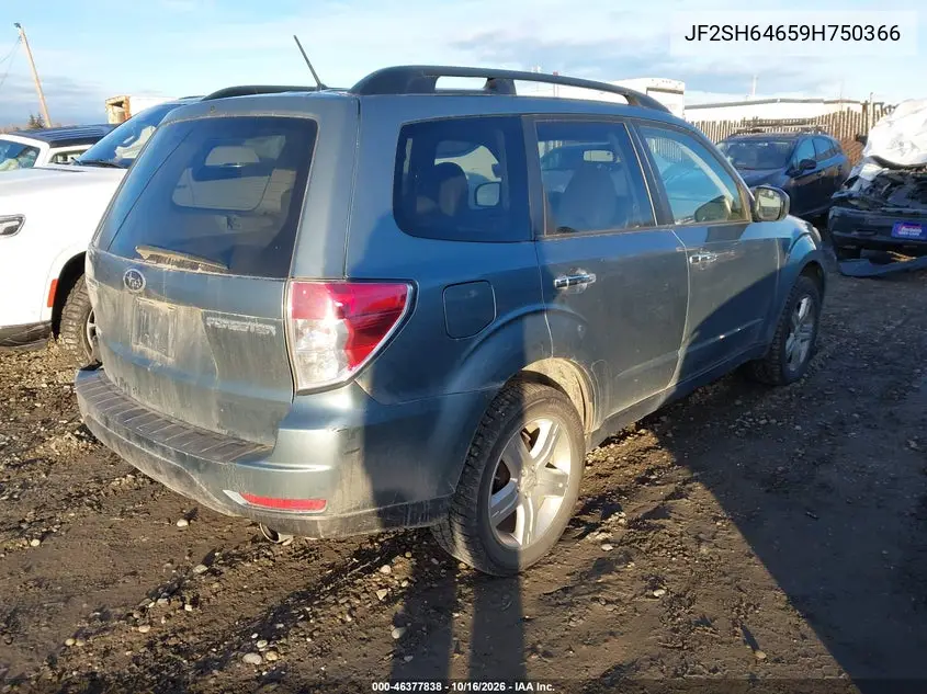 2009 SUBARU FORESTER VIN JF2SH64659H750366 — фото 4