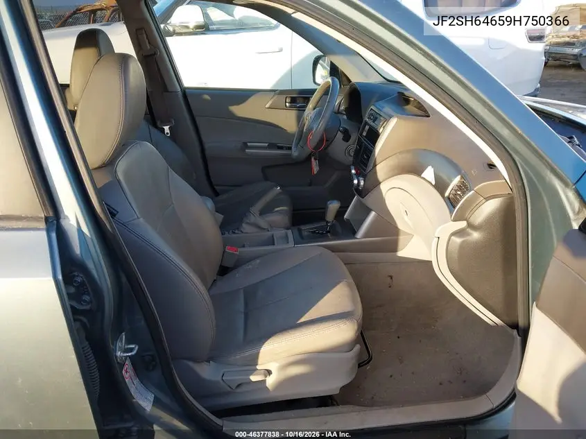 2009 SUBARU FORESTER VIN JF2SH64659H750366 — фото 5