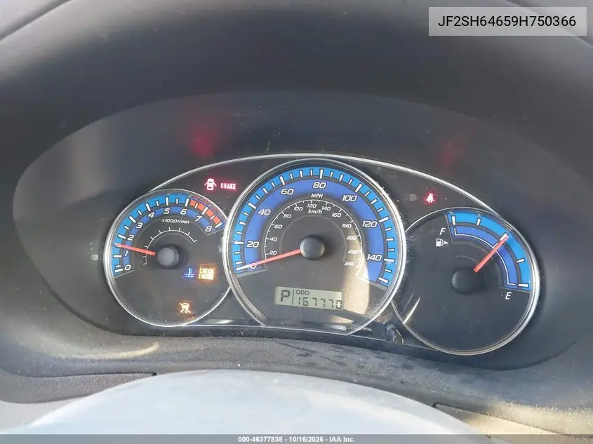 2009 SUBARU FORESTER VIN JF2SH64659H750366 — фото 7