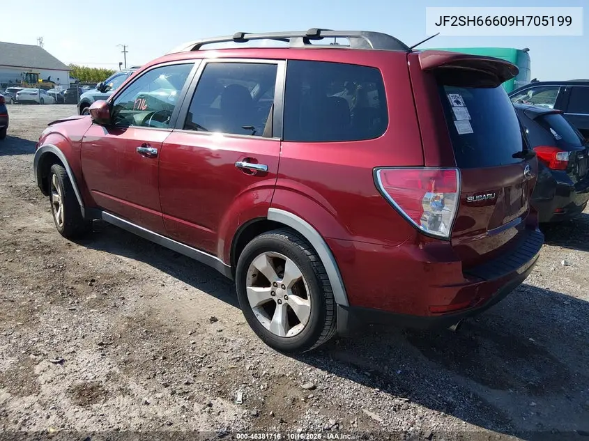 2009 SUBARU FORESTER VIN JF2SH66609H705199 — фото 3