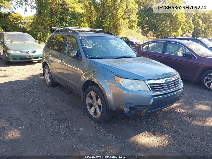 SUBARU FORESTER 2009, VIN JF2SH63629H709274