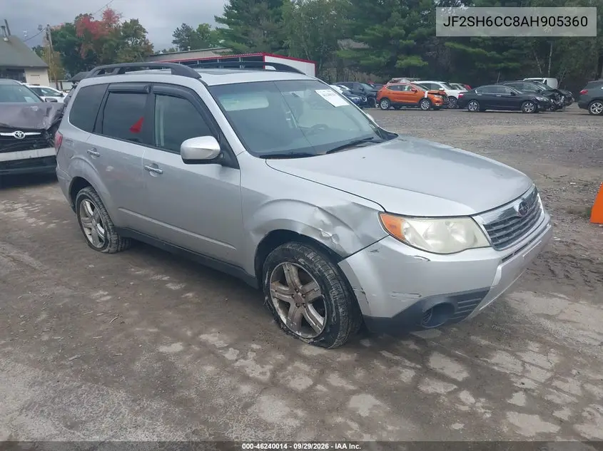 SUBARU FORESTER 2010, VIN JF2SH6CC8AH905360