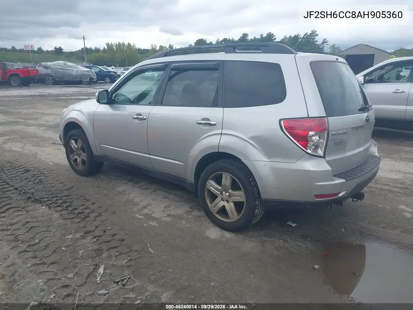 2010 SUBARU FORESTER VIN JF2SH6CC8AH905360 — фото 3