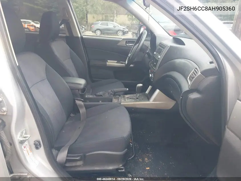 2010 SUBARU FORESTER VIN JF2SH6CC8AH905360 — фото 5