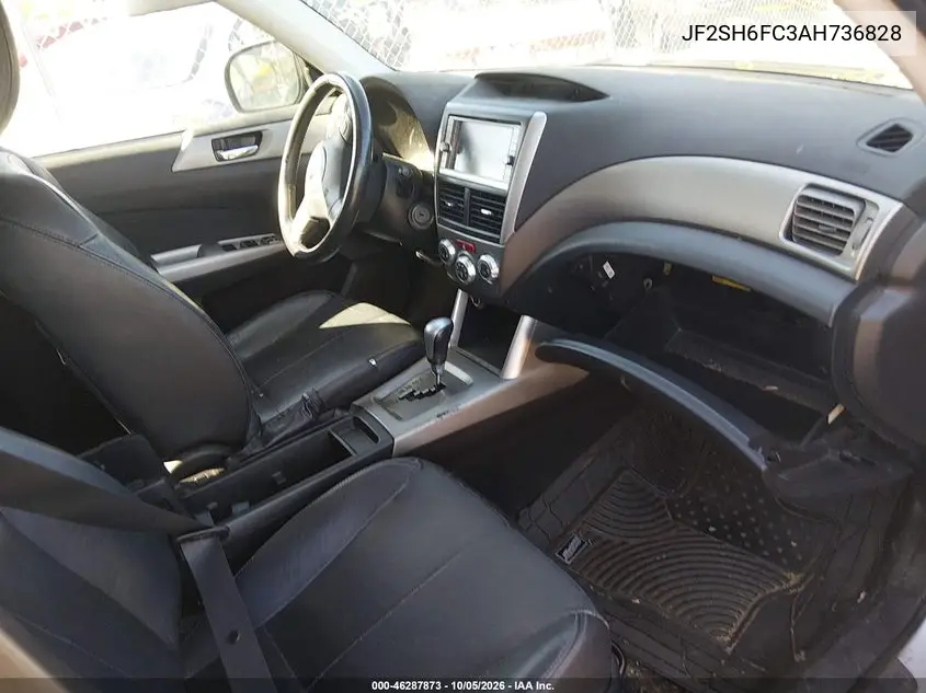 2010 SUBARU FORESTER VIN JF2SH6FC3AH736828 — фото 5