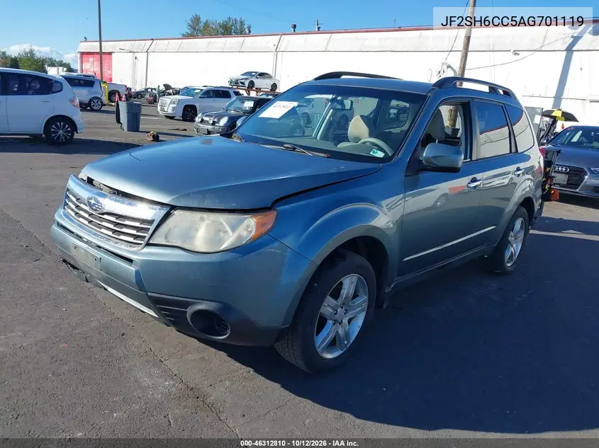 2010 SUBARU FORESTER VIN JF2SH6CC5AG701119 — фото 2