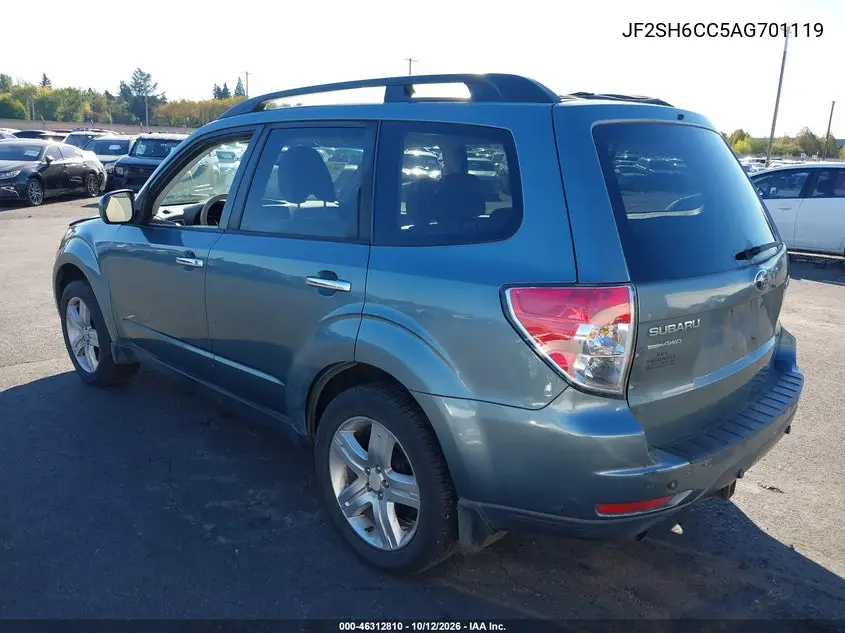 2010 SUBARU FORESTER VIN JF2SH6CC5AG701119 — фото 3