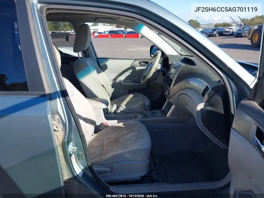 2010 SUBARU FORESTER VIN JF2SH6CC5AG701119 — фото 5