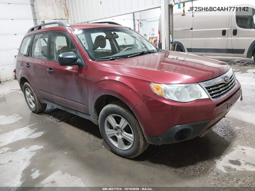 SUBARU FORESTER 2010, VIN JF2SH6BC4AH771142