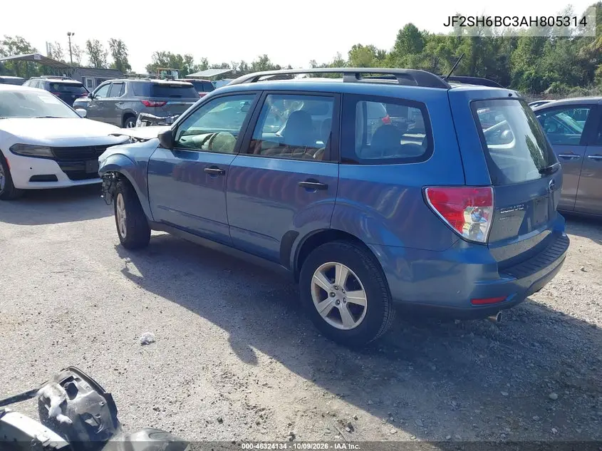2010 SUBARU FORESTER VIN JF2SH6BC3AH805314 — фото 3