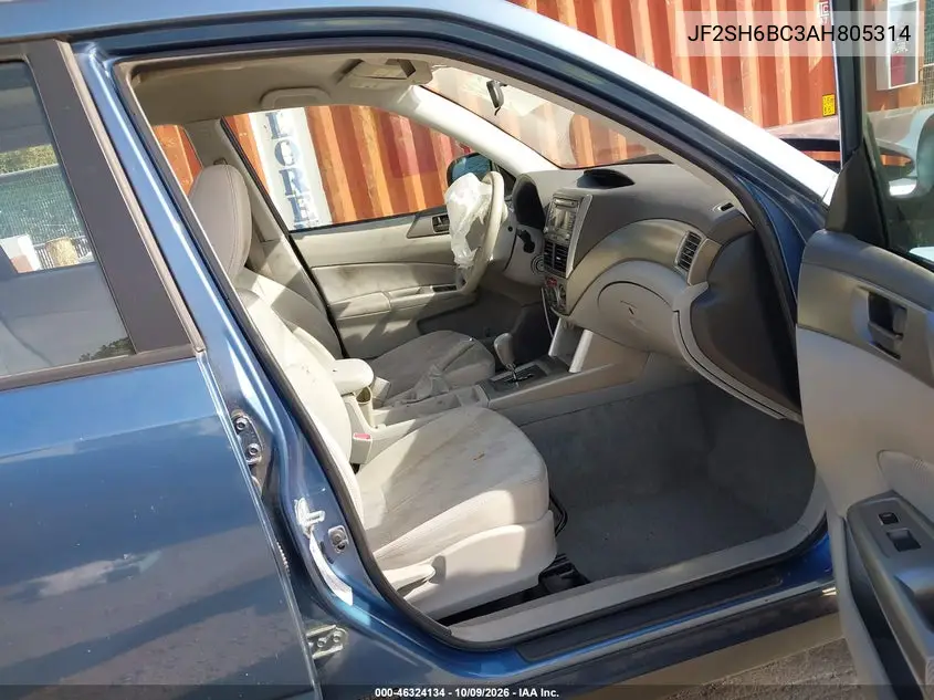 2010 SUBARU FORESTER VIN JF2SH6BC3AH805314 — фото 5