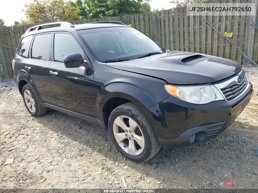 SUBARU FORESTER 2010, VIN JF2SH6EC2AH792650