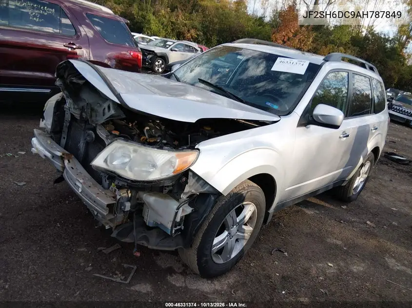2010 SUBARU FORESTER VIN JF2SH6DC9AH787849 — фото 2