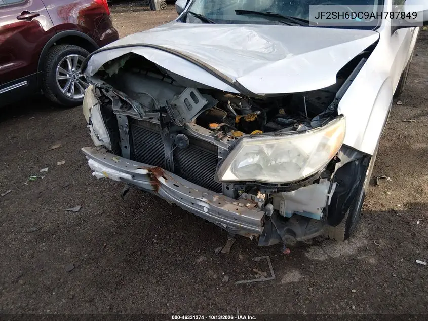 2010 SUBARU FORESTER VIN JF2SH6DC9AH787849 — фото 6
