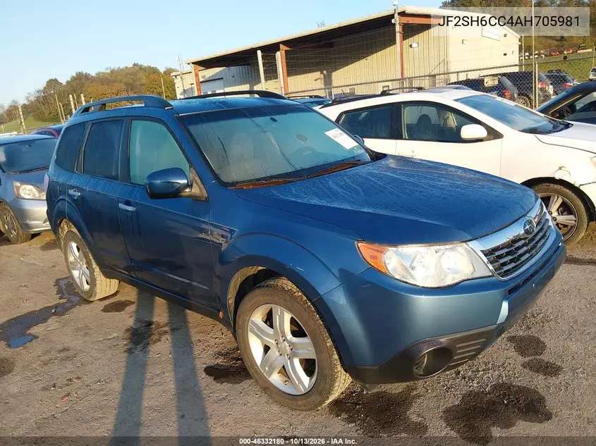 SUBARU FORESTER 2010, VIN JF2SH6CC4AH705981