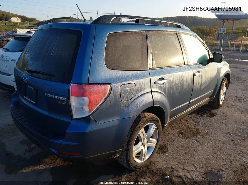 2010 SUBARU FORESTER VIN JF2SH6CC4AH705981 — фото 4