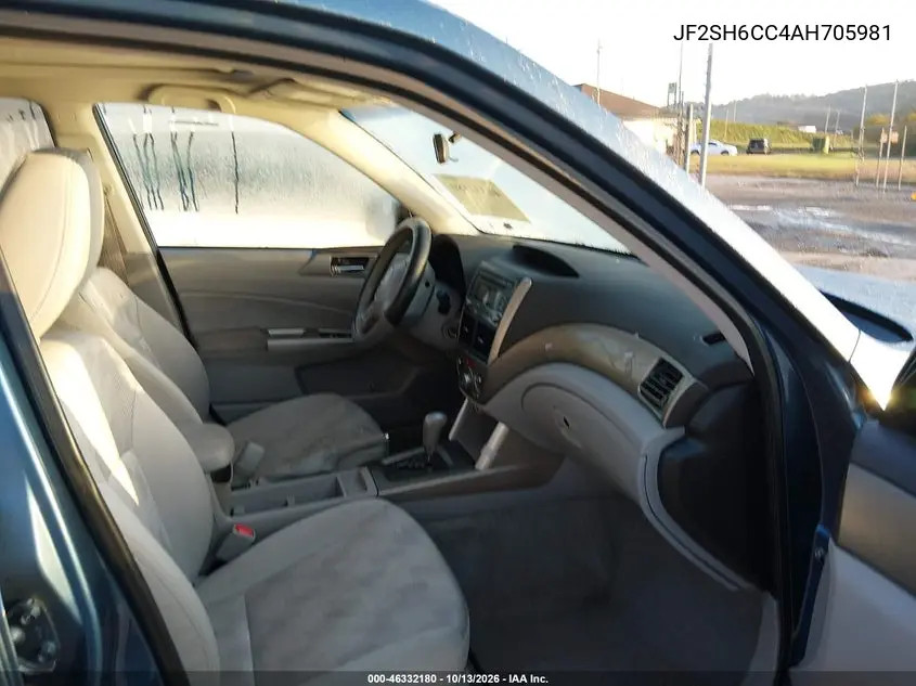 2010 SUBARU FORESTER VIN JF2SH6CC4AH705981 — фото 5
