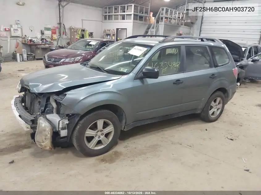 2010 SUBARU FORESTER VIN JF2SH6BC0AH903720 — фото 2