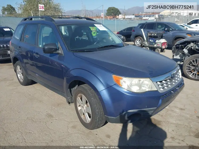 SUBARU FORESTER 2011, VIN JF2SHABC9BH775241
