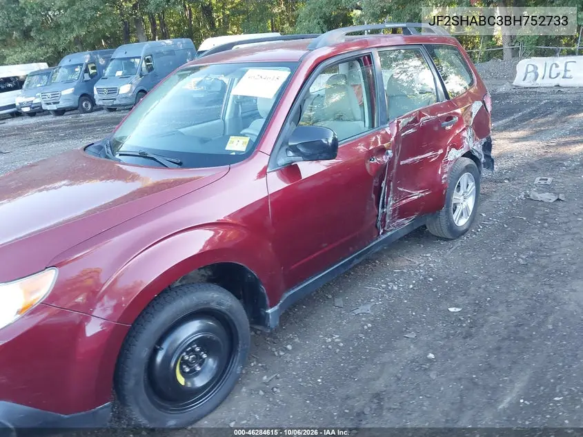 2011 SUBARU FORESTER VIN JF2SHABC3BH752733 — фото 6