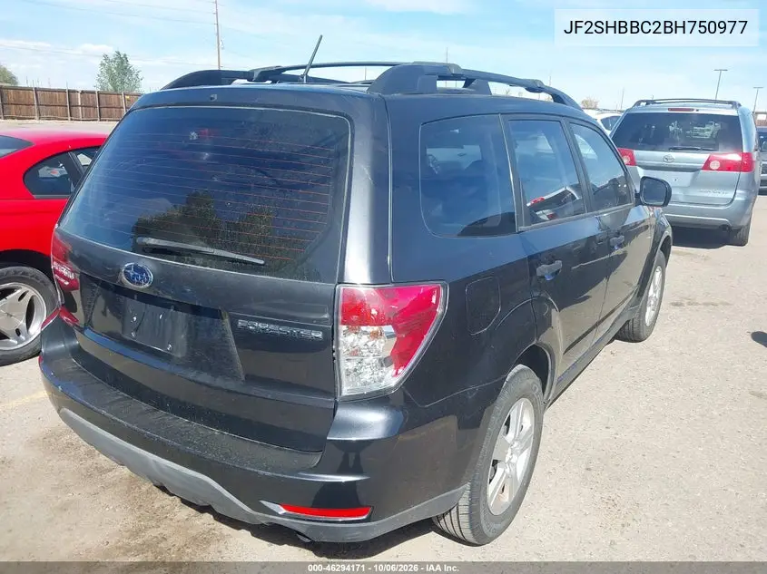 2011 SUBARU FORESTER VIN JF2SHBBC2BH750977 — фото 4