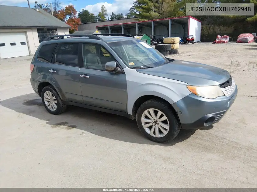 SUBARU FORESTER 2011, VIN JF2SHACCXBH762948