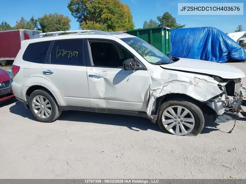 2012 SUBARU FORESTER VIN JF2SHCDC1CH403676 — фото 14