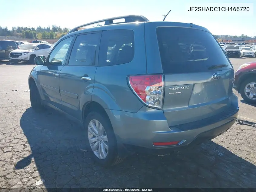 2012 SUBARU FORESTER VIN JF2SHADC1CH466720 — фото 3