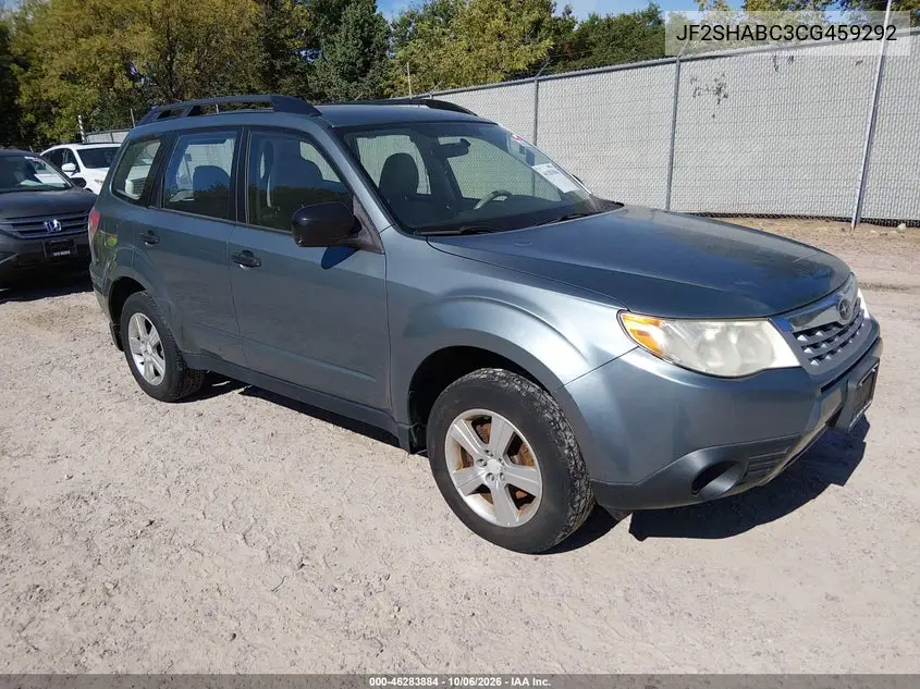 SUBARU FORESTER 2012, VIN JF2SHABC3CG459292