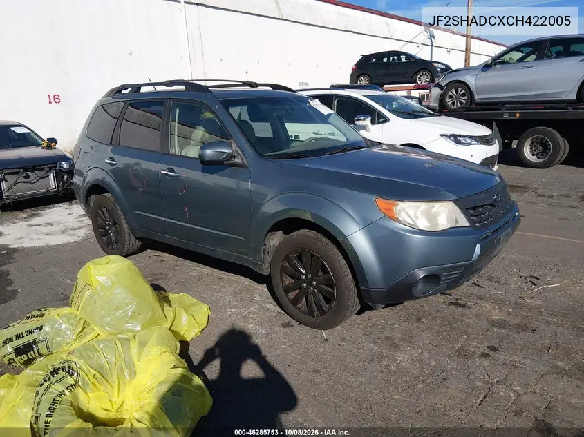 SUBARU FORESTER 2012, VIN JF2SHADCXCH422005