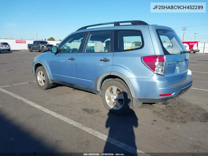 2012 SUBARU FORESTER VIN JF2SHABC9CH452289 — фото 3