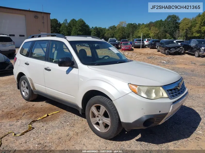 SUBARU FORESTER 2012, VIN JF2SHABC9CH421365