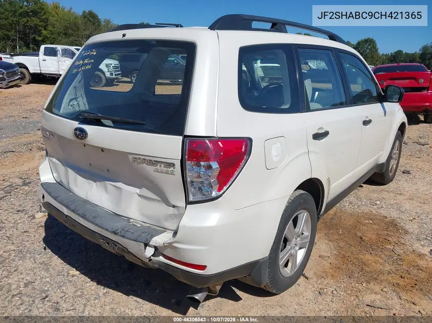 2012 SUBARU FORESTER VIN JF2SHABC9CH421365 — фото 4