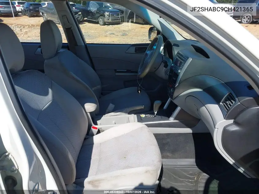 2012 SUBARU FORESTER VIN JF2SHABC9CH421365 — фото 5