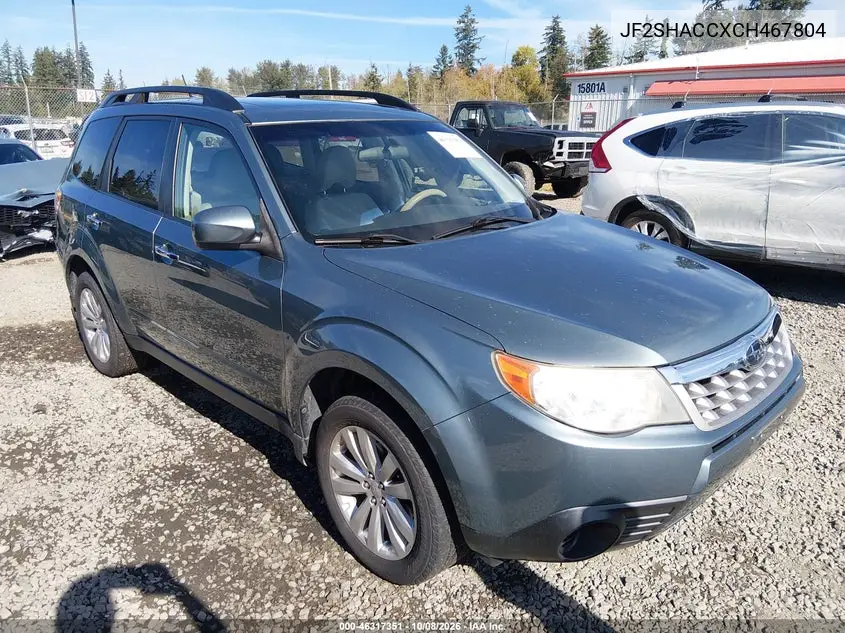 SUBARU FORESTER 2012, VIN JF2SHACCXCH467804