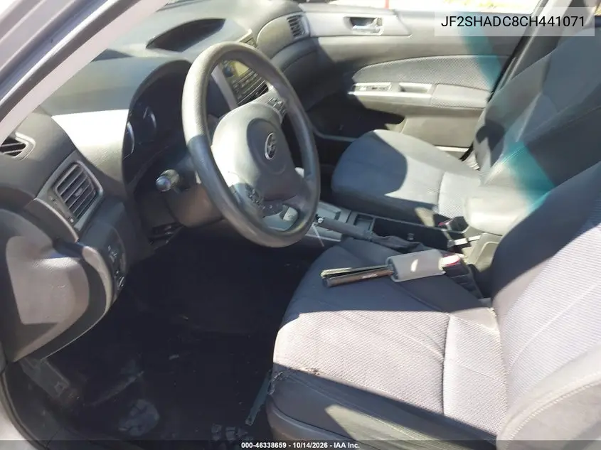 2012 SUBARU FORESTER VIN JF2SHADC8CH441071 — фото 5