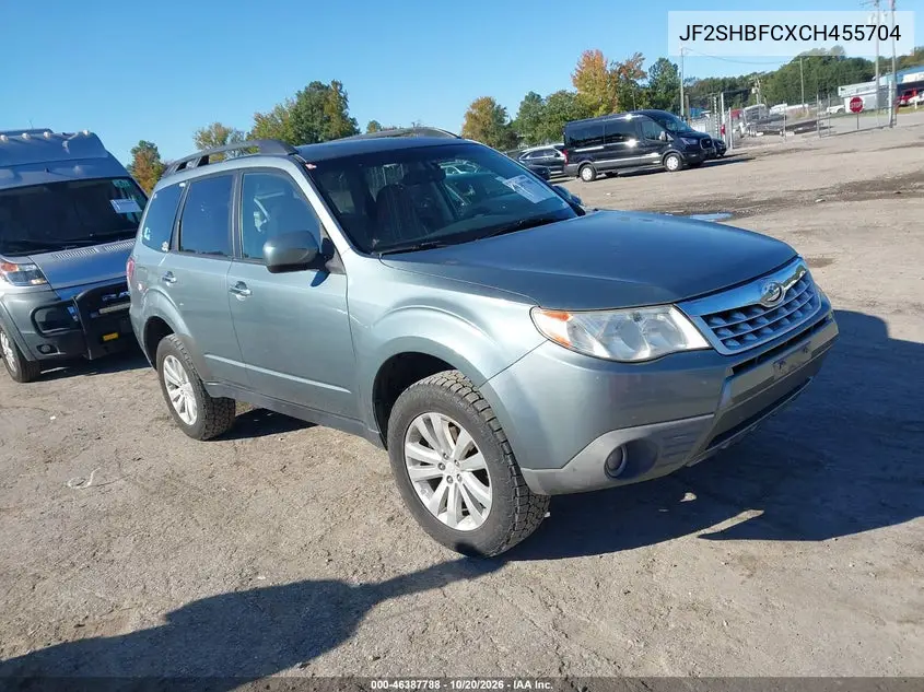 SUBARU FORESTER 2012, VIN JF2SHBFCXCH455704