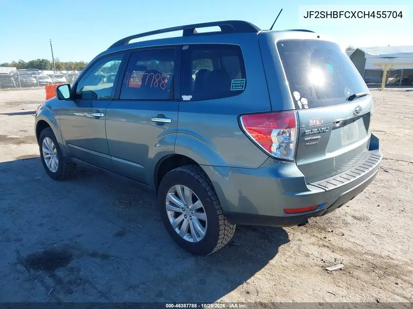 2012 SUBARU FORESTER VIN JF2SHBFCXCH455704 — фото 3