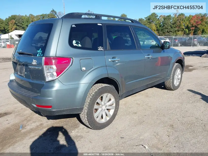 2012 SUBARU FORESTER VIN JF2SHBFCXCH455704 — фото 4