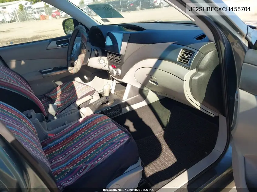 2012 SUBARU FORESTER VIN JF2SHBFCXCH455704 — фото 5