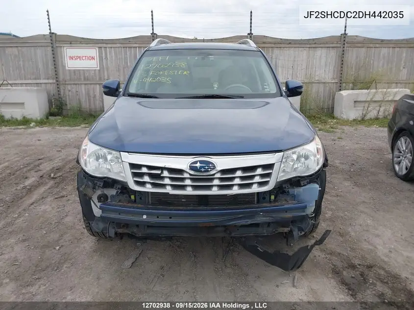 2013 SUBARU FORESTER VIN JF2SHCDC2DH442035 — фото 12
