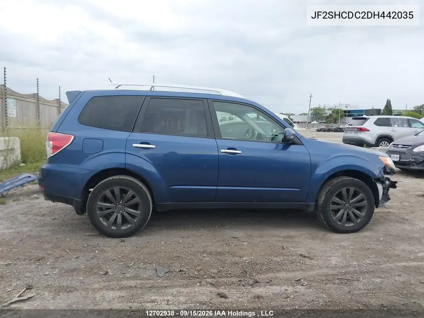 2013 SUBARU FORESTER VIN JF2SHCDC2DH442035 — фото 13