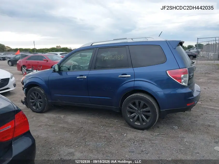 2013 SUBARU FORESTER VIN JF2SHCDC2DH442035 — фото 14