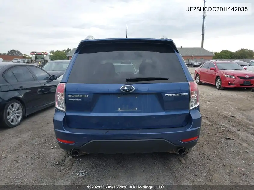 2013 SUBARU FORESTER VIN JF2SHCDC2DH442035 — фото 16