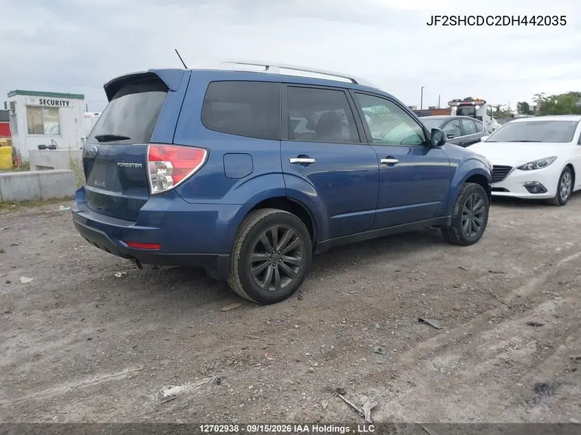 2013 SUBARU FORESTER VIN JF2SHCDC2DH442035 — фото 4