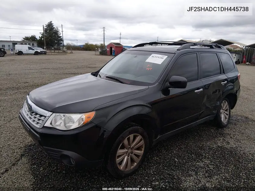2013 SUBARU FORESTER VIN JF2SHADC1DH445738 — фото 2