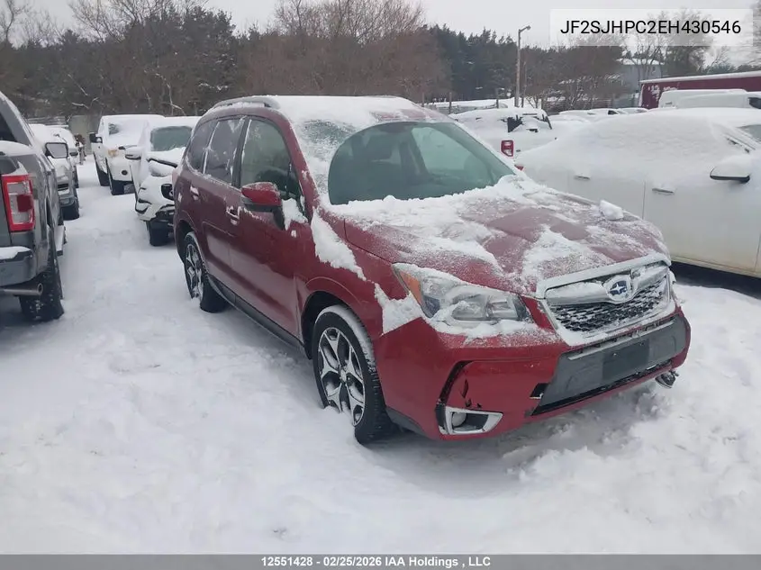 SUBARU FORESTER 2014, VIN JF2SJHPC2EH430546